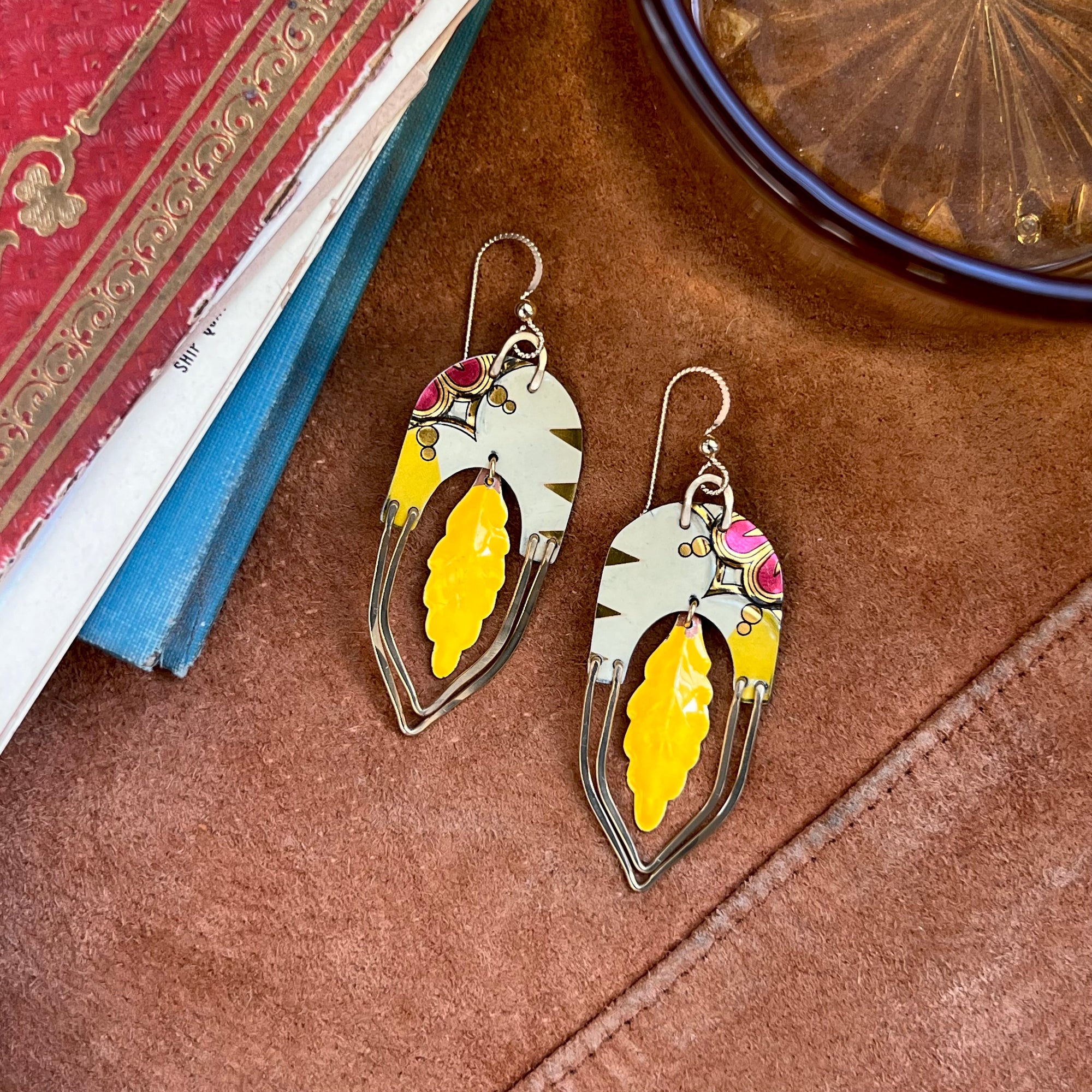 Maude Double Leaf Earrings 3