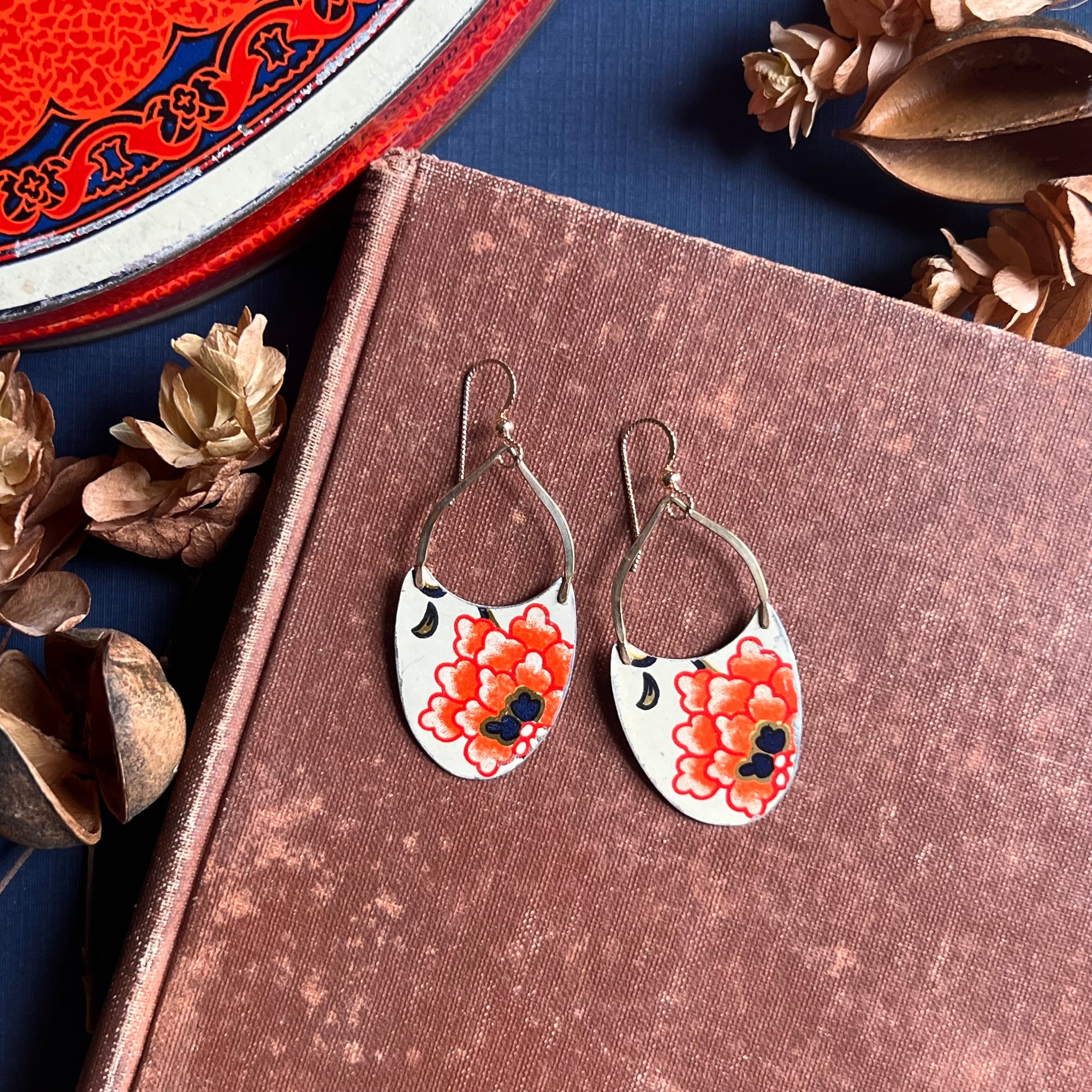 Marmalade Long Oval Earrings 1