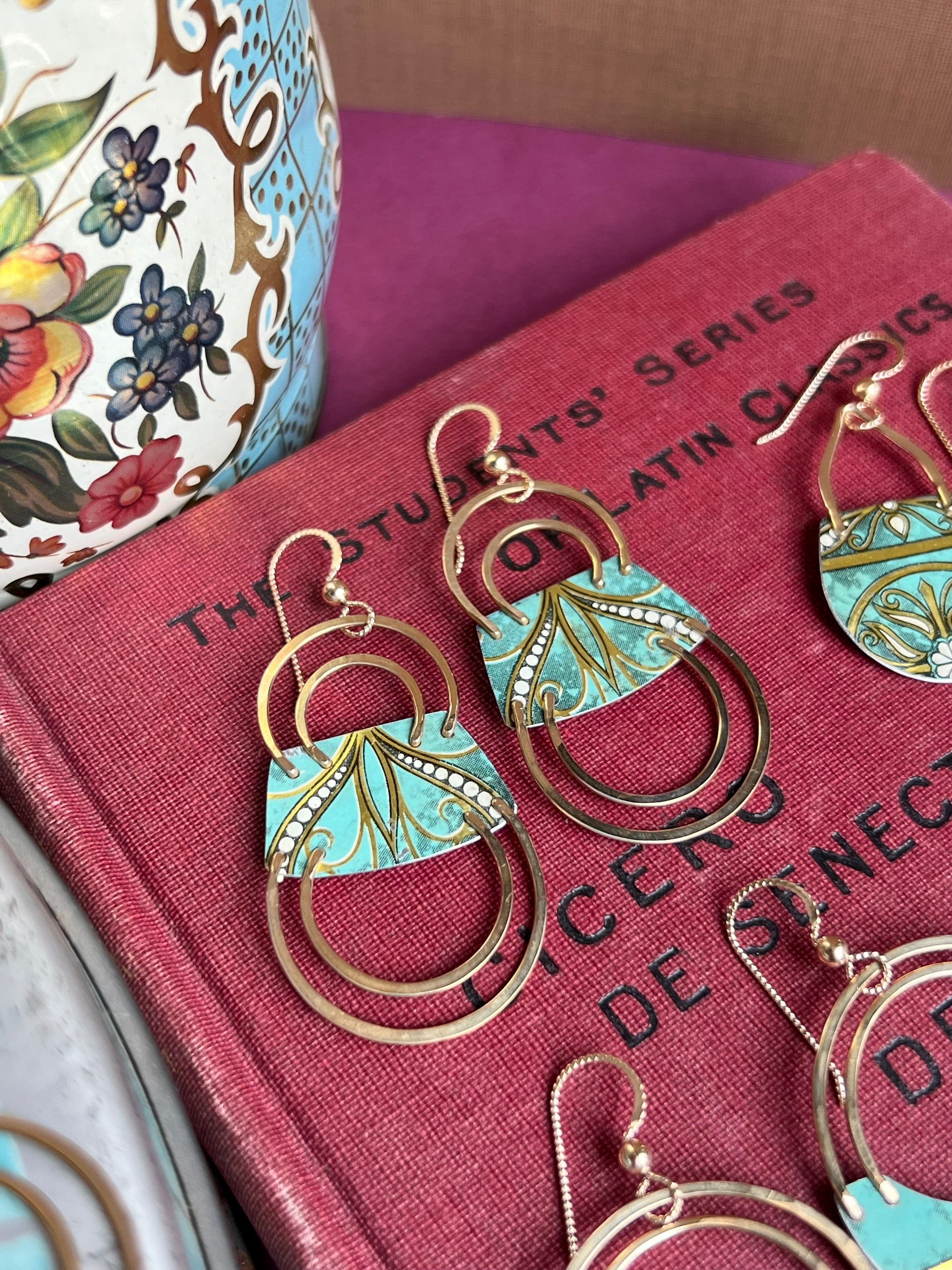 Deco Turquoise Reflections Earrings